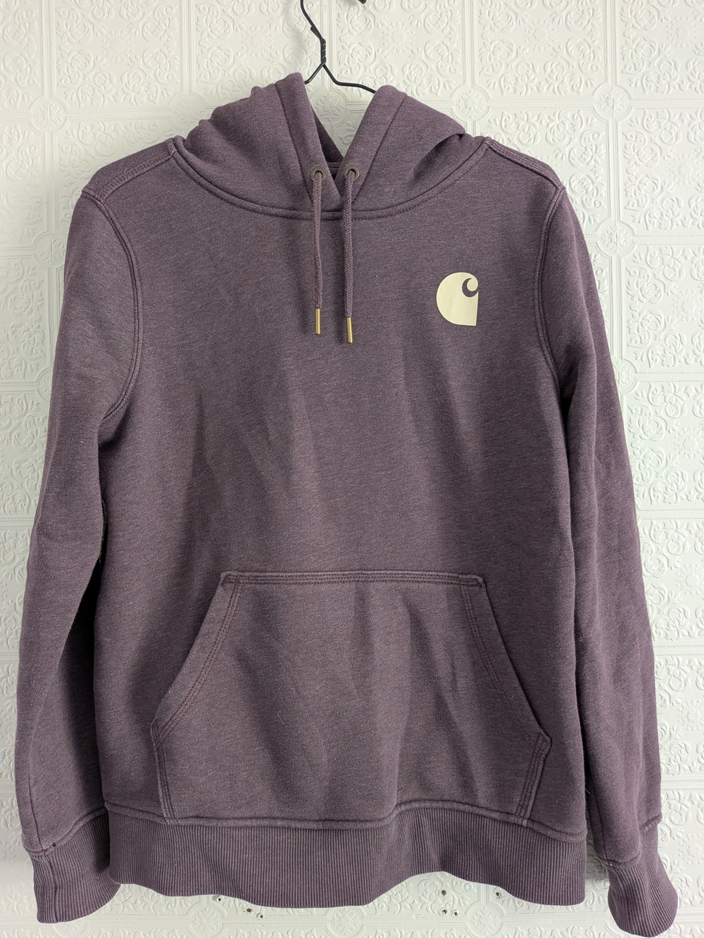 Carhartt Dusty Mauve Relaxed-Fit Pullover Hoodie